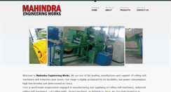 Desktop Screenshot of mahindraengineeringworks.com
