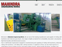 Tablet Screenshot of mahindraengineeringworks.com